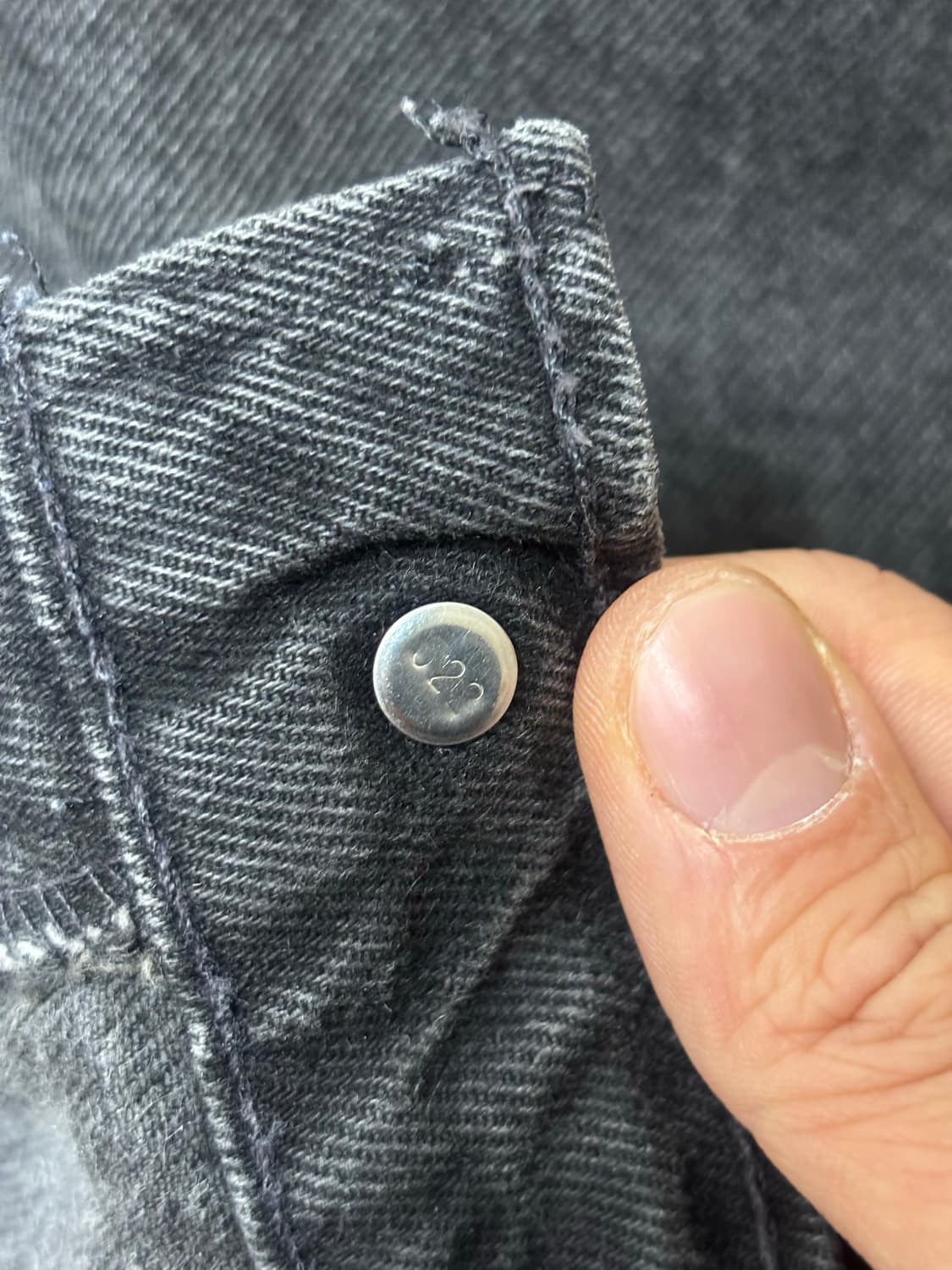 usa90s 오렌지탭 리바이스 505 블랙(흑청) 36사이즈 36x34 상품이미지4