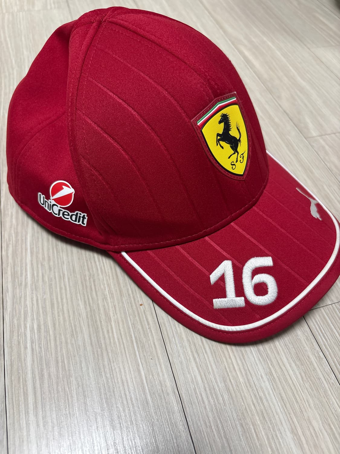 푸마 페라리 한정판 F1 스쿠데리아 레이싱 르끌레르 16번 캡모자 상품이미지3