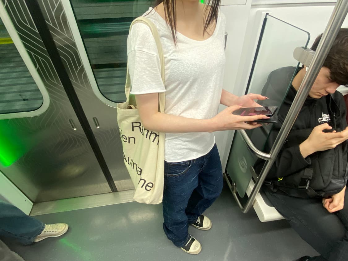 Eno.rum film tote bag beige (새상품) 상품이미지3