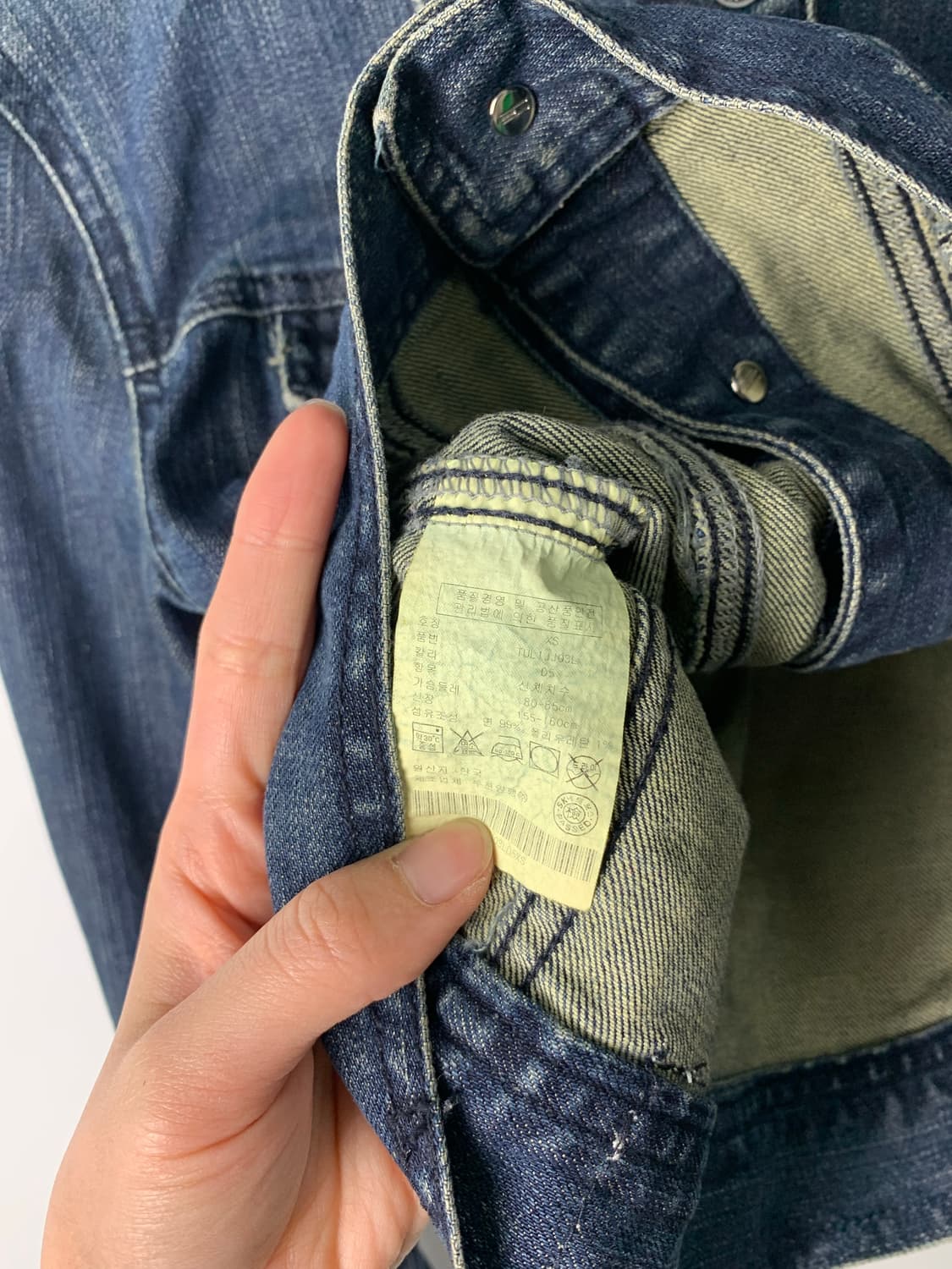 타미힐피거 포켓 워싱 데님 자켓 상품이미지5