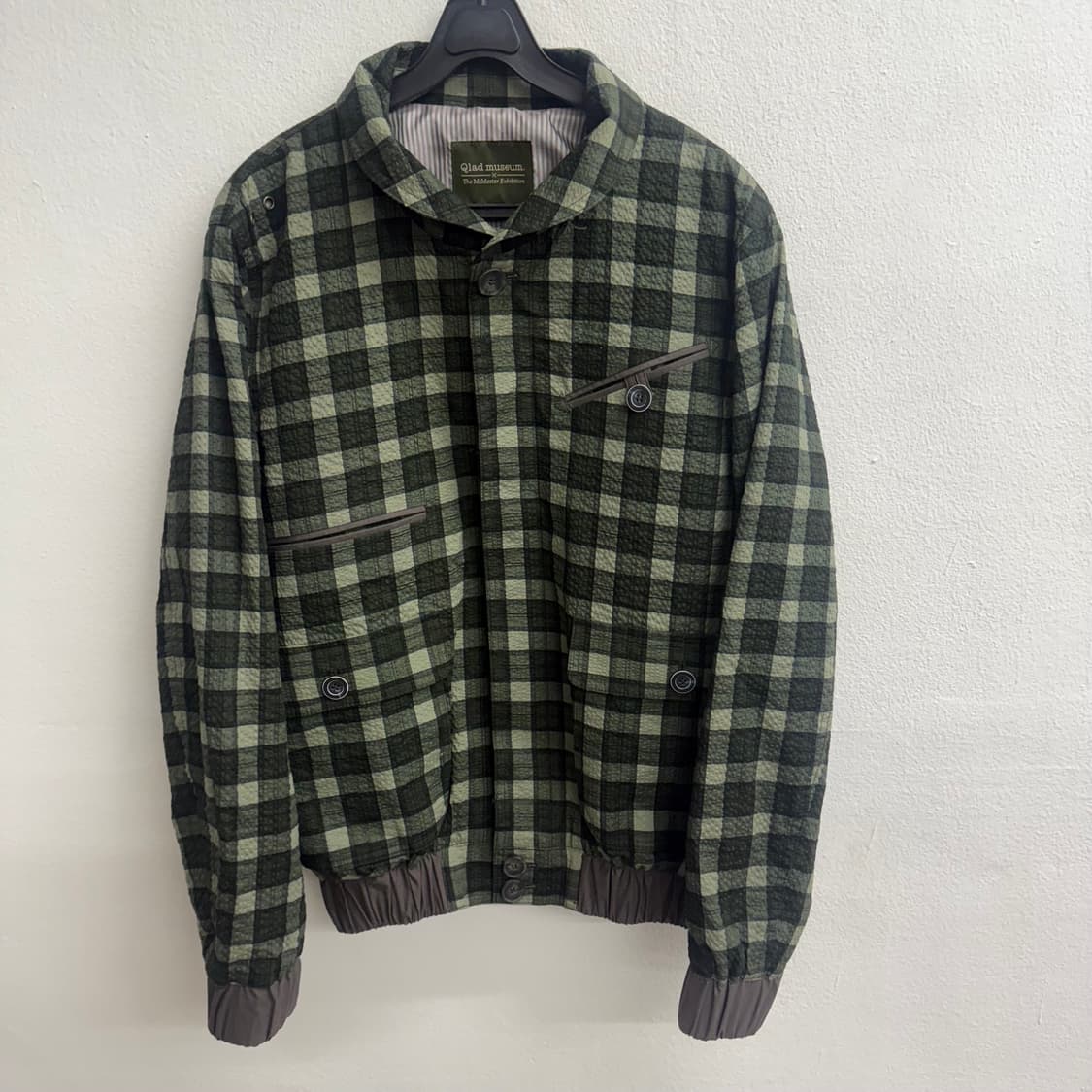 클래드뮤지엄 그린 체크 블루종 자켓 (M) 상품이미지1