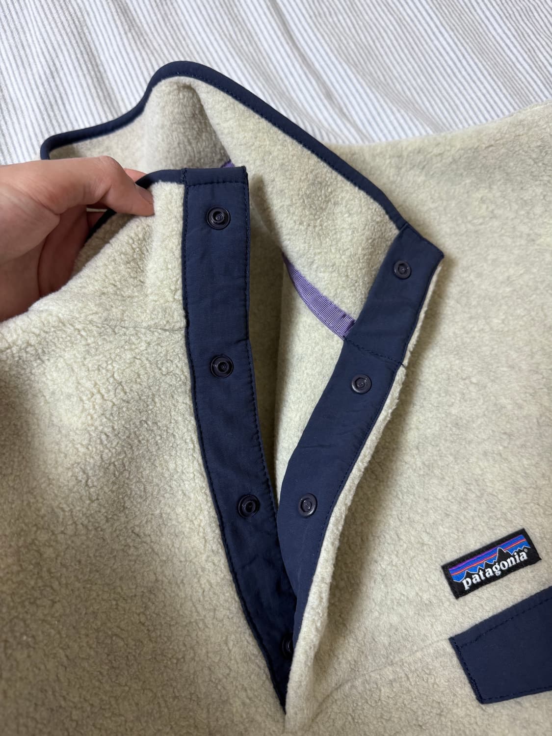 파타고니아 신칠라 헤비웨이트 스냅티 플리스 풀오버 오트밀 헤더 상품이미지6