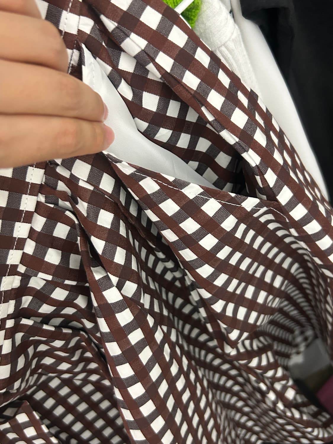 맥킨토시 필로소피 체크 미디스커트 상품이미지3