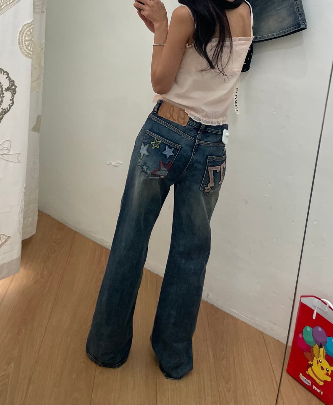 WESTERN FLARE JEANS (VINTAGE BLUE) 상품이미지5