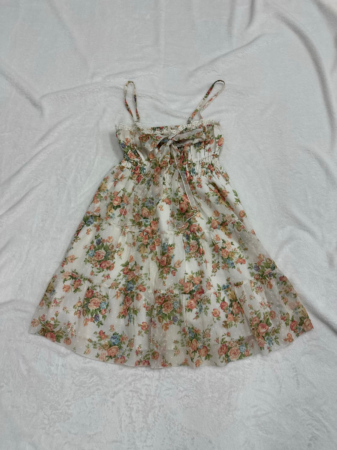 (F)리즈리사 레이스프릴 플라워 슬립 리본 원피스 히메갸루 핀터깔 러블리 상품이미지1