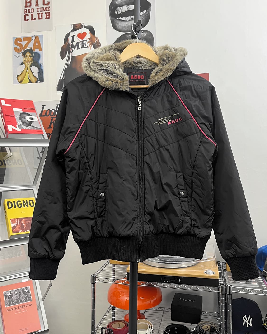 올드 빈티지 크롭 퍼 패딩 점퍼 상품이미지5