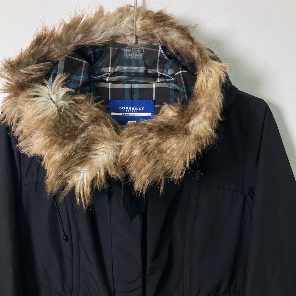 버버리 블루라벨 퍼 후드 패딩 자켓 38 상품이미지4
