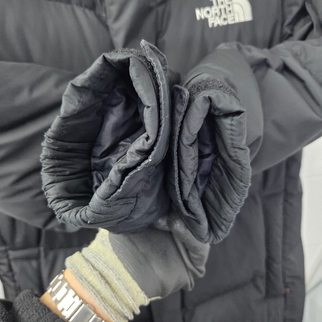 남녀 55/108 노스페이스 평창올림픽 오리털 롱패딩 팀코리아 패치 상품이미지4