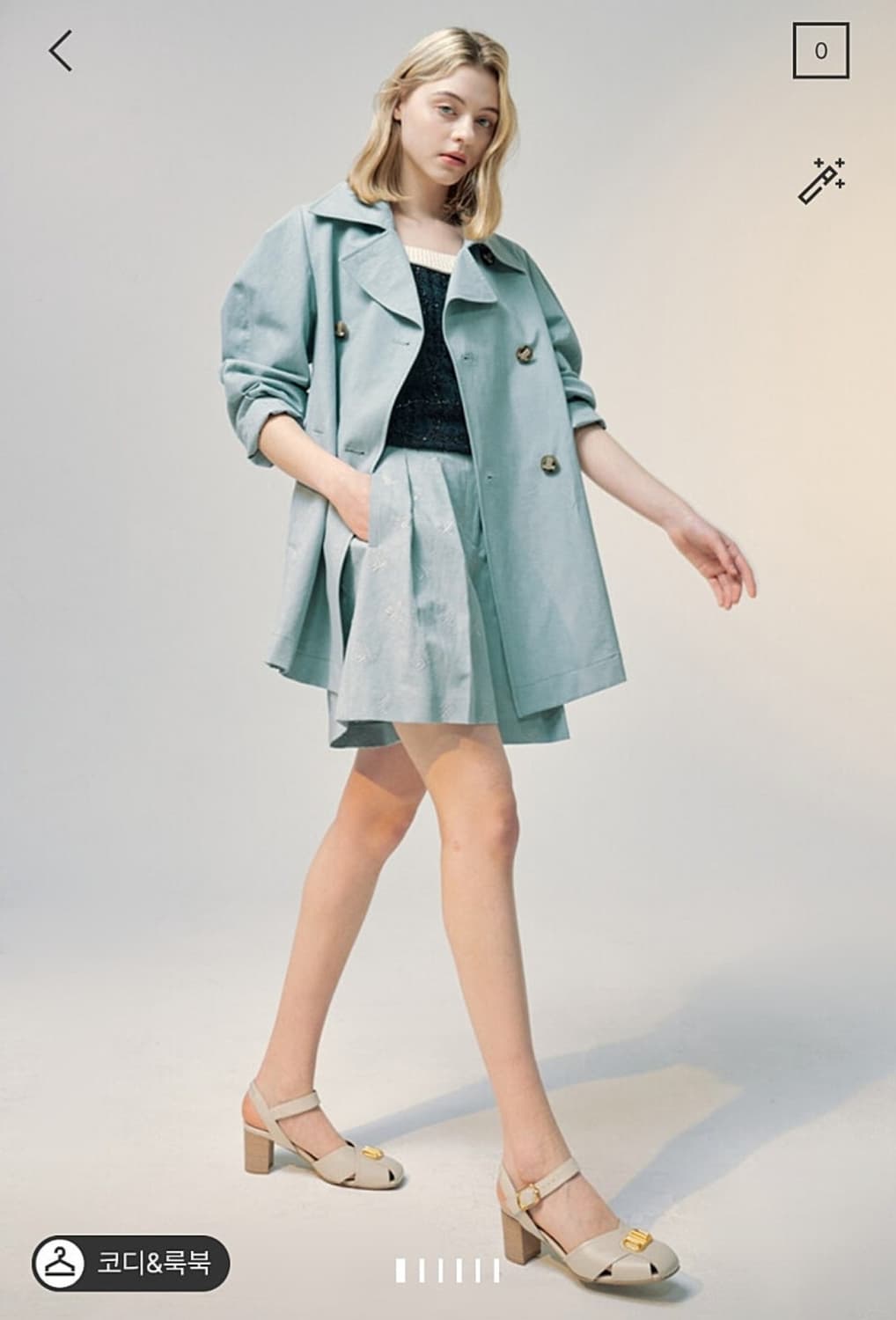 랑방 레터링 로고 자수 쇼츠 67사이즈 상품이미지1