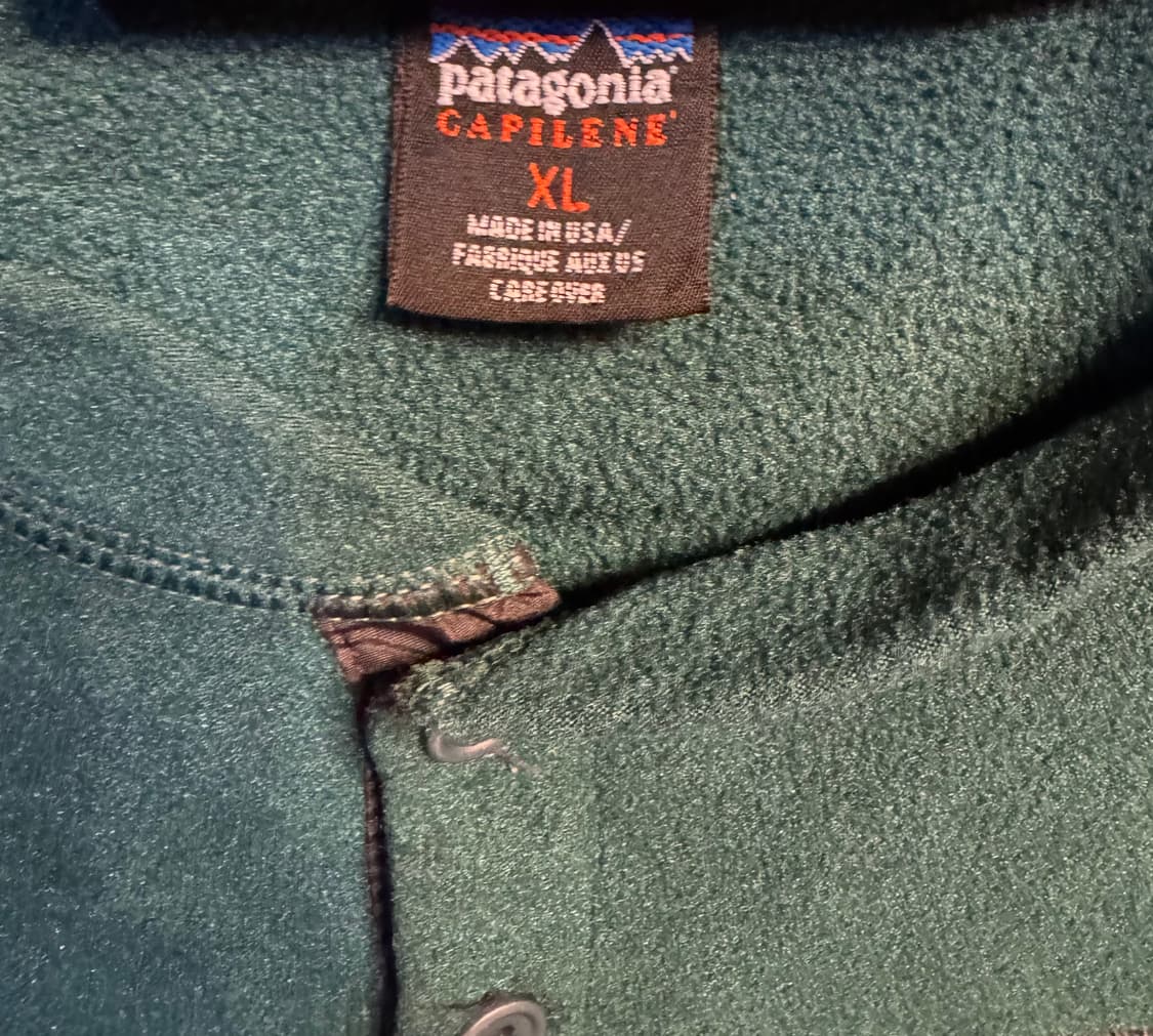 usa 빈티지 파타고니아 헨리넥 플리스 "XL" (413) 상품이미지3
