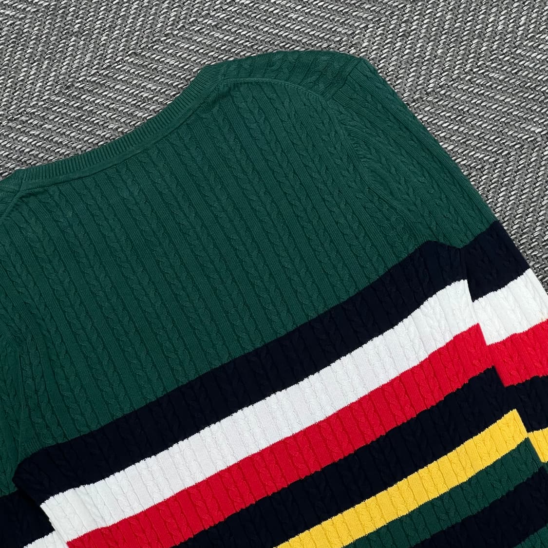 타미힐피거 스트라이프 배색니트 v1046 상품이미지5