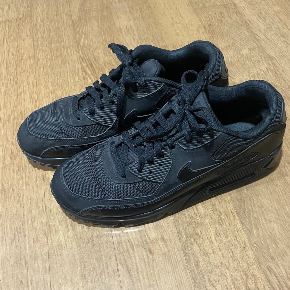 나이키 에어맥스90 올블랙 운동화 275 상품이미지3