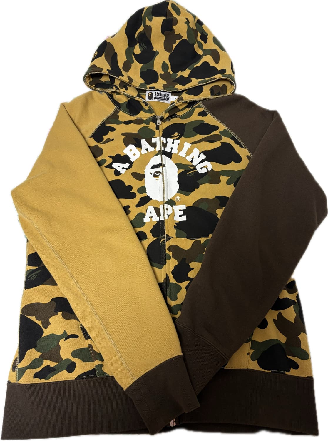베이프 카모 크레이지 컬리지 풀 후드 집업M 상품이미지1