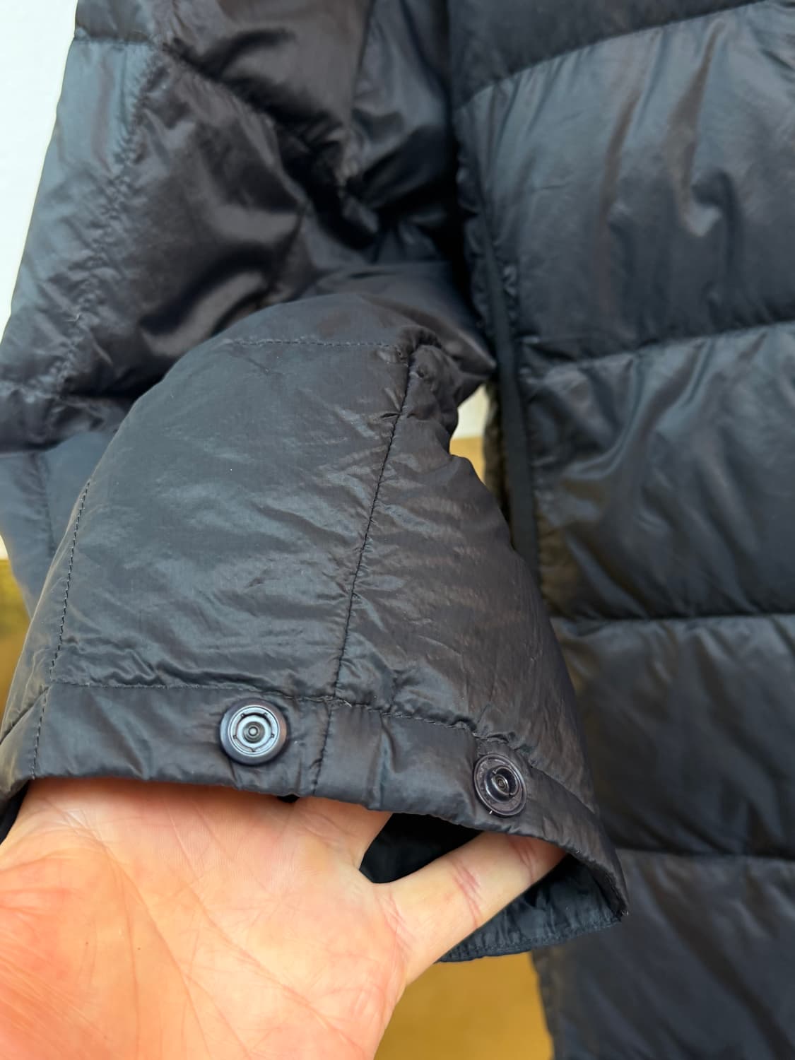 Mont-bell 몽벨 재팬 블랙 다운 후드 롱패딩 XL 상품이미지4