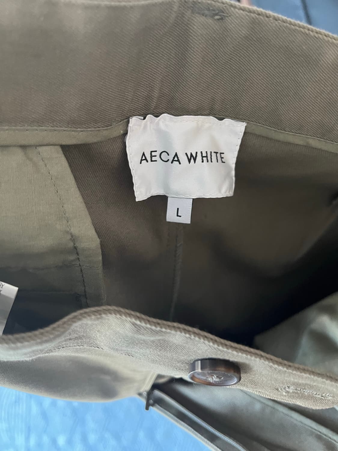 에이카화이트 치노팬츠 카키 L사이즈 상품이미지3
