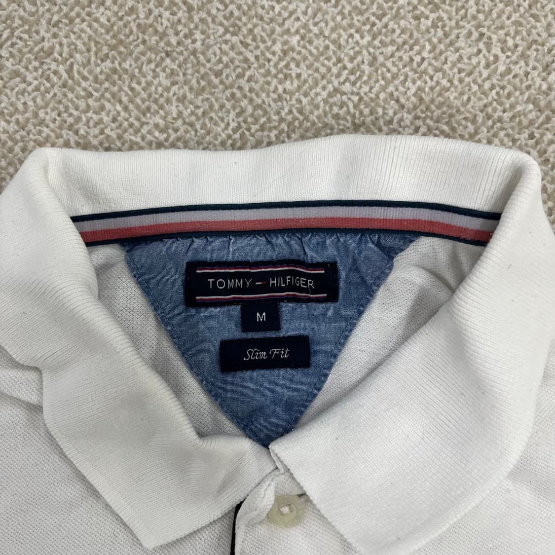 M 타미힐피거 슬림핏 카라 반팔 티셔츠 0209M1 상품이미지2