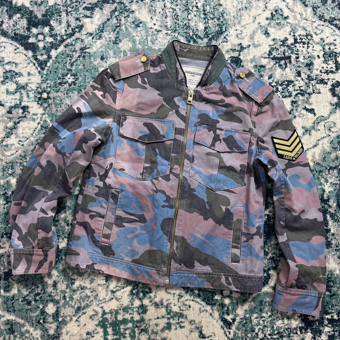 Zadig&Voltaire 쟈딕 카모 빈티지 야상 자켓(L) 상품이미지1