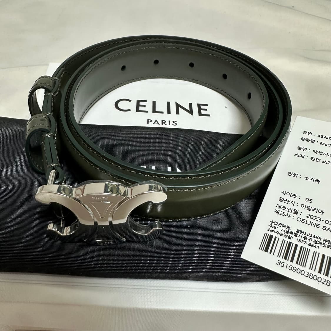 CELINE 트리옹프 벨트 M 95 상품이미지2