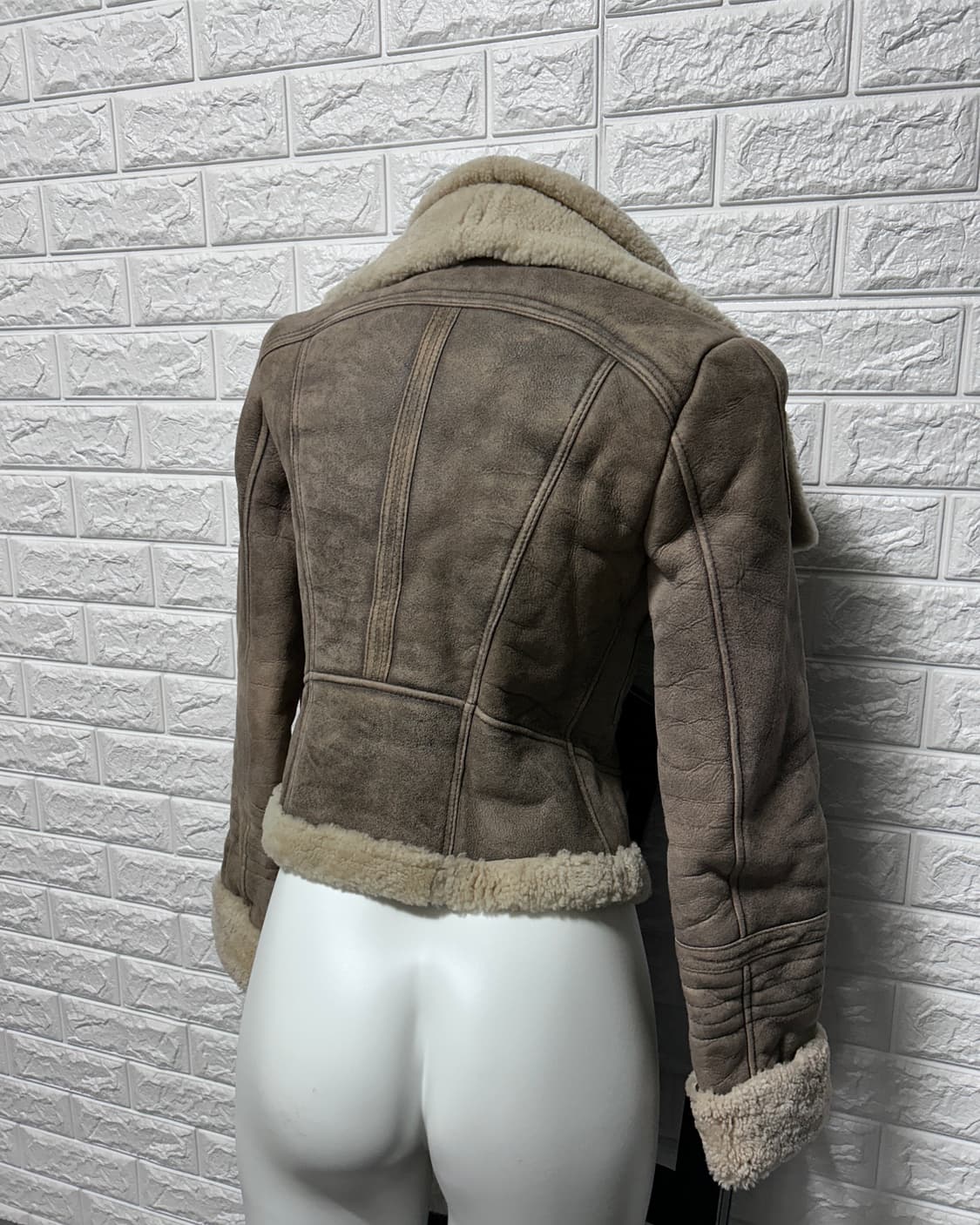 Baby Lamb Double High-Neck Shearling Jk 상품이미지5