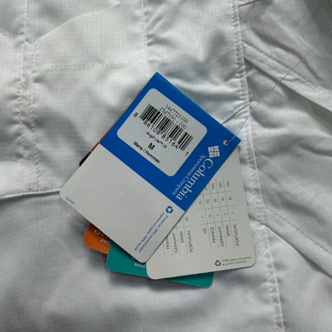 100 컬럼비아 나일론 피싱 셔츠 새상품급 상품이미지3