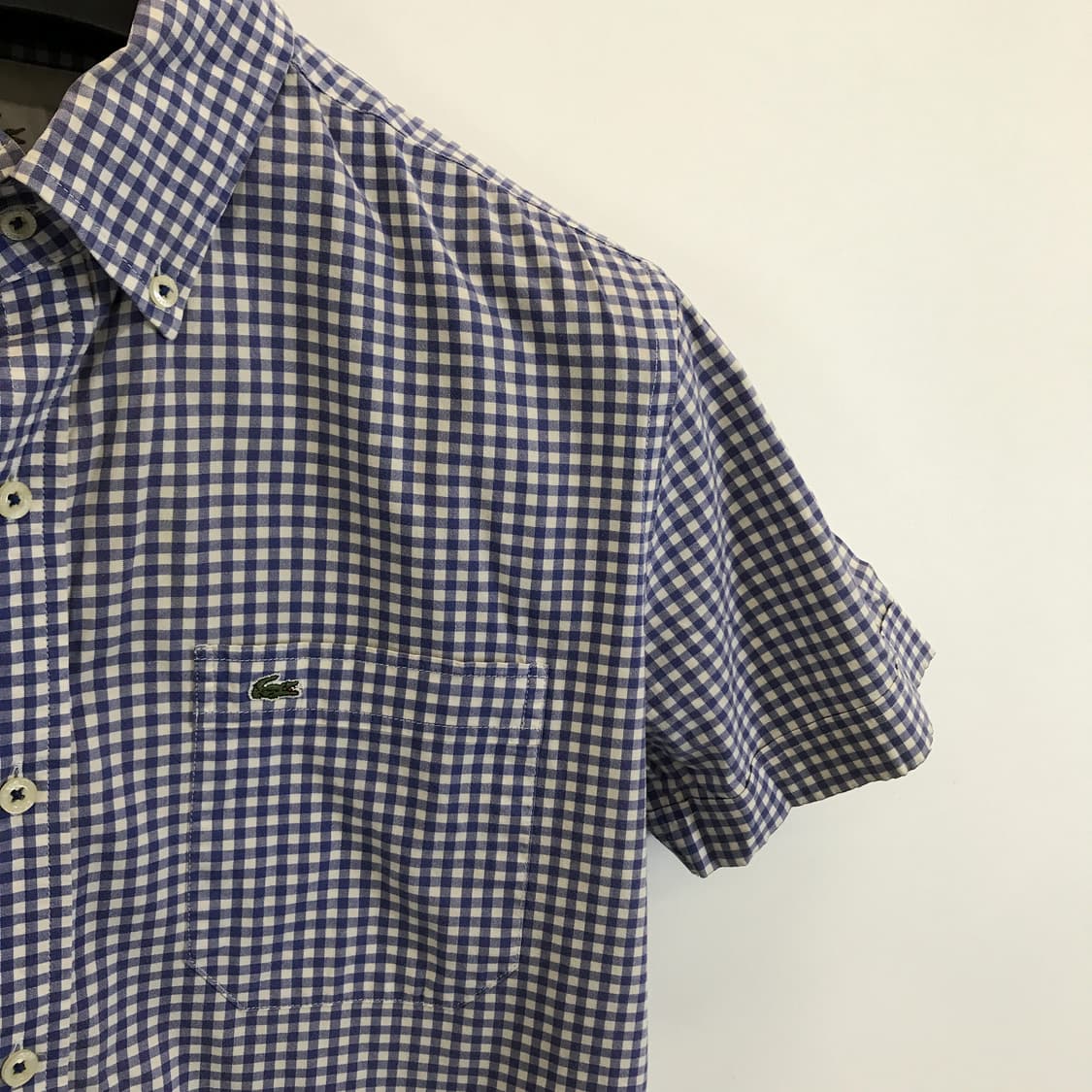 라코스테 반팔 깅엄체크셔츠 [40사이즈] 상품이미지2