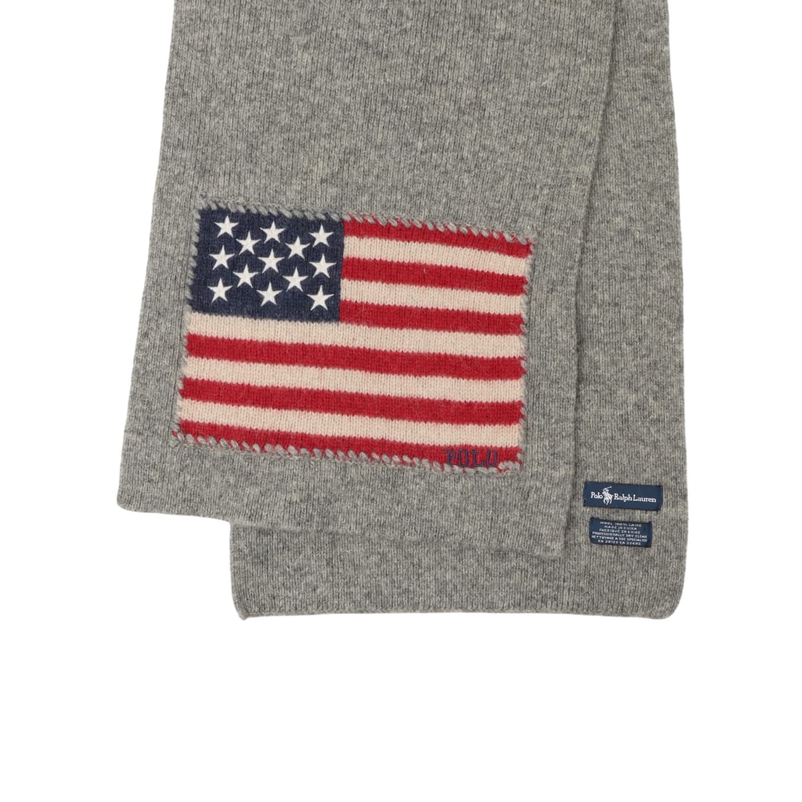 폴로 랄프로렌 성조기 그레이 울 머플러 상품이미지5