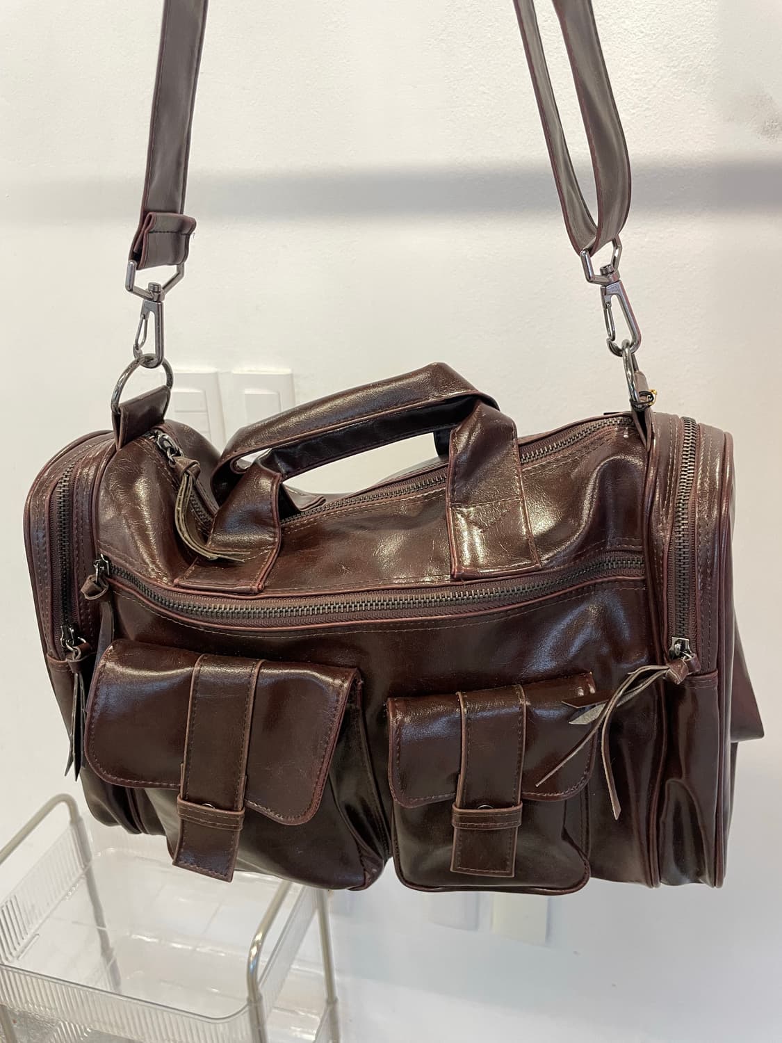 Vintage leather cross bag 상품이미지2