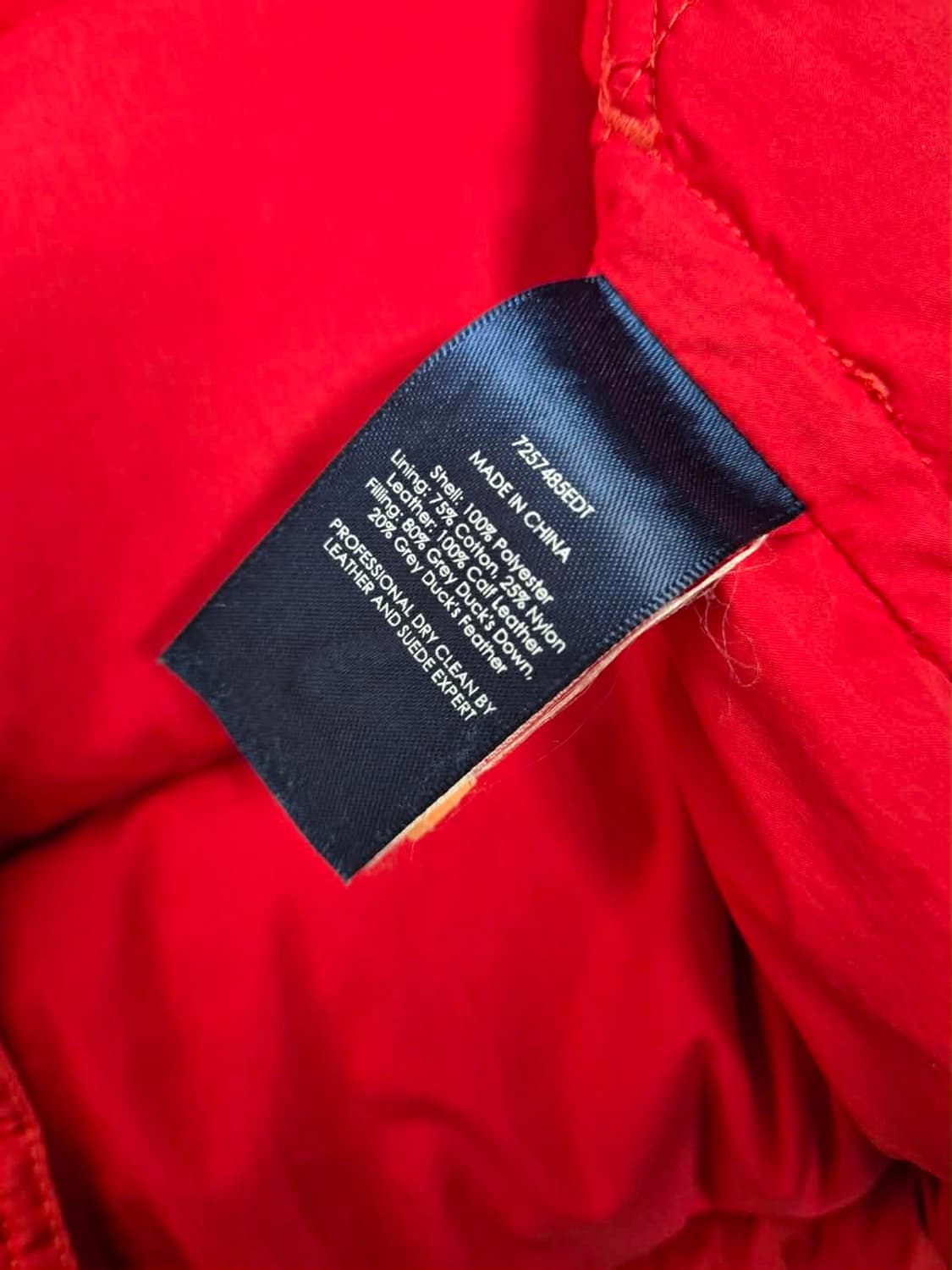 [M] 폴로 랄프로렌 레드 덕다운 패딩 베스트 상품이미지4