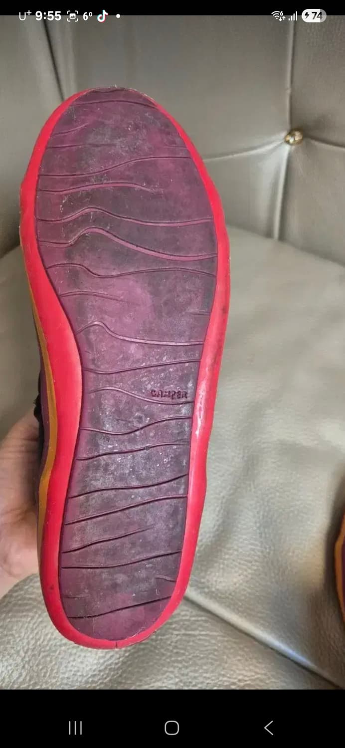 캠퍼 가죽 하이탑 스니커즈 여자 235 상품이미지8