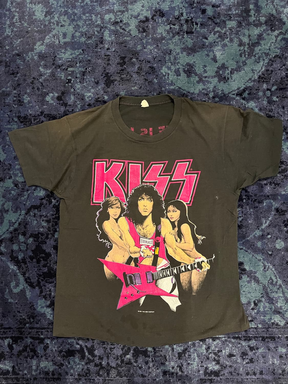 빈티지 밴드티 80s kiss 티셔츠 상품이미지1