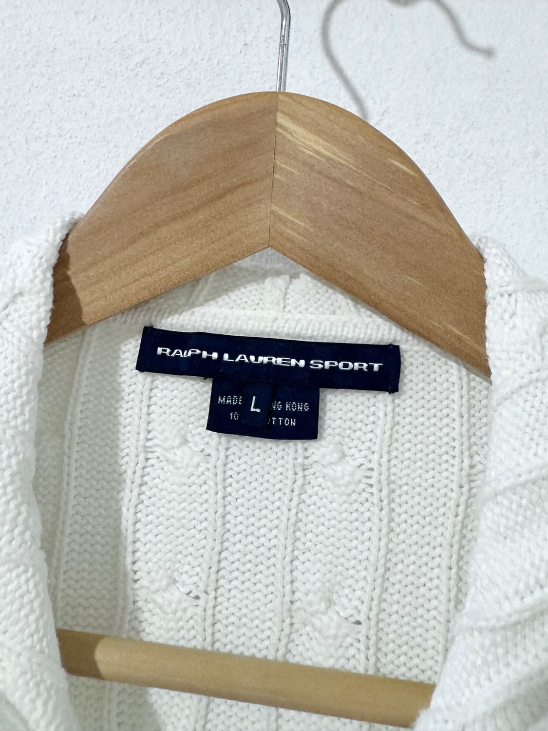 폴로 화이트 후드집업 상품이미지4