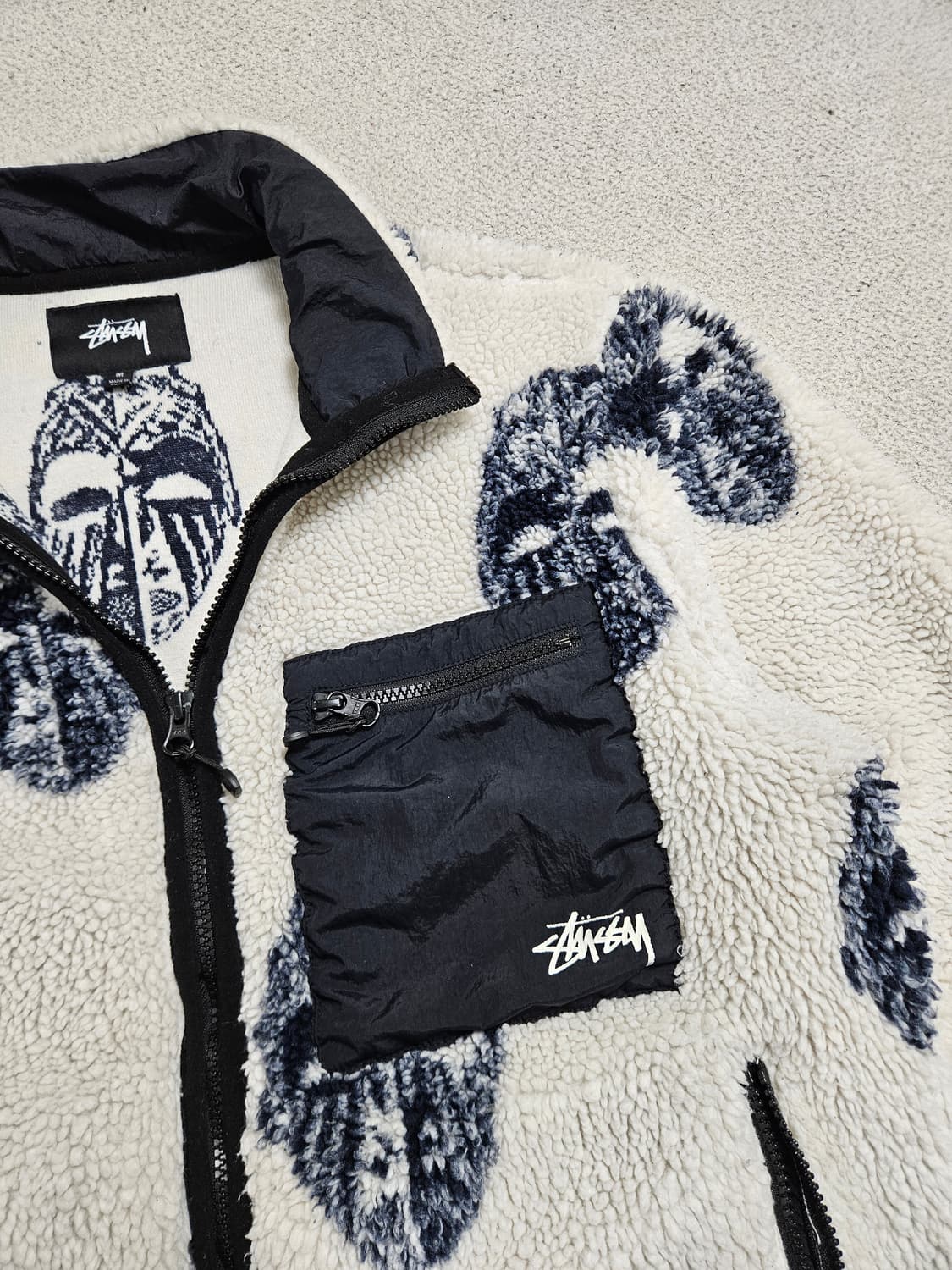 스투시 마스크 쉐르파 플리스 자켓 상품이미지5