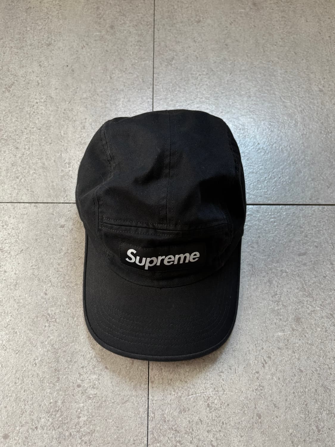 슈프림 워시드 치노 캠프캡 블랙 상품이미지1