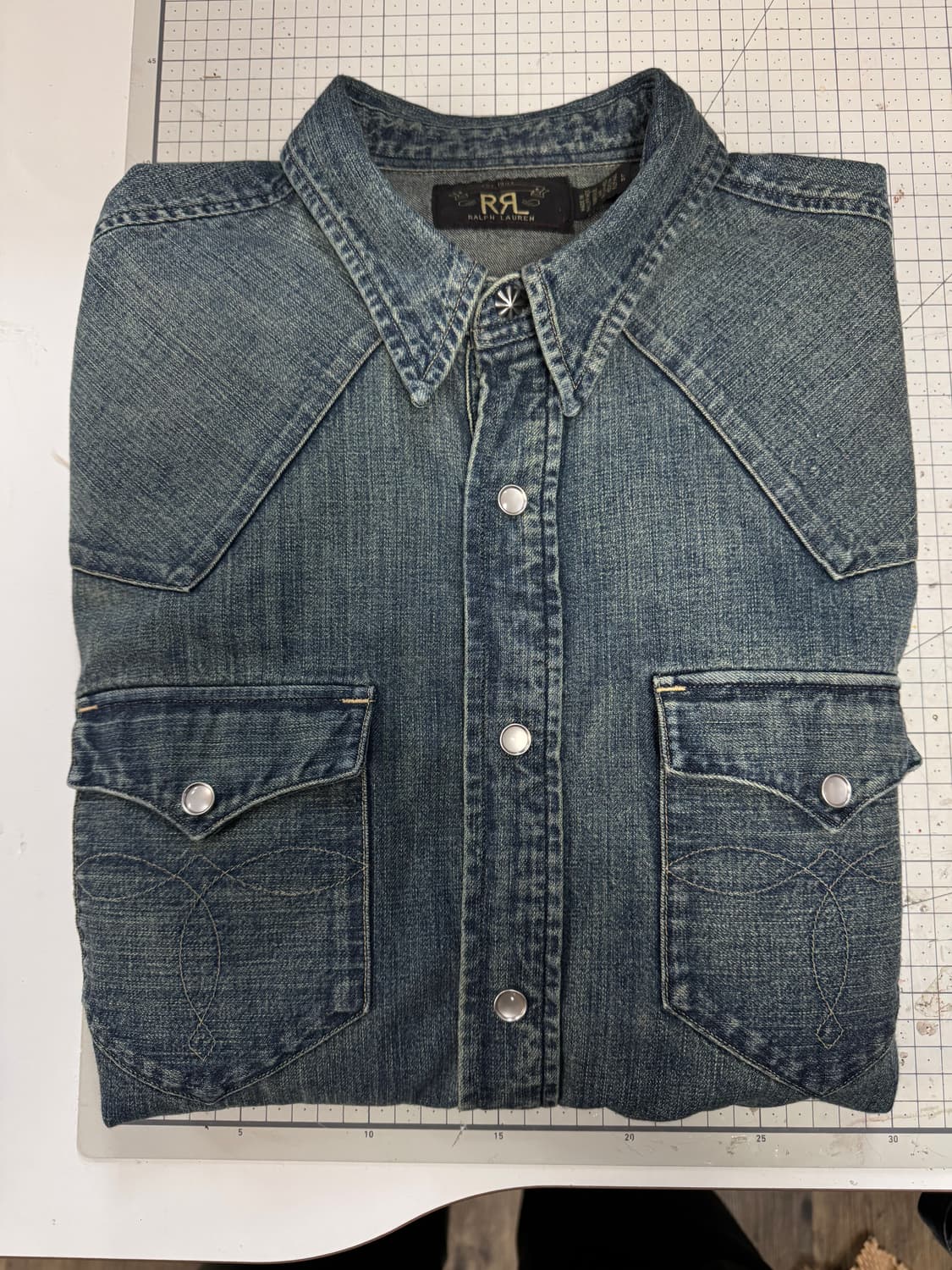 RRL 더블알엘 슬림핏 웨스턴 셔츠 L 상품이미지2