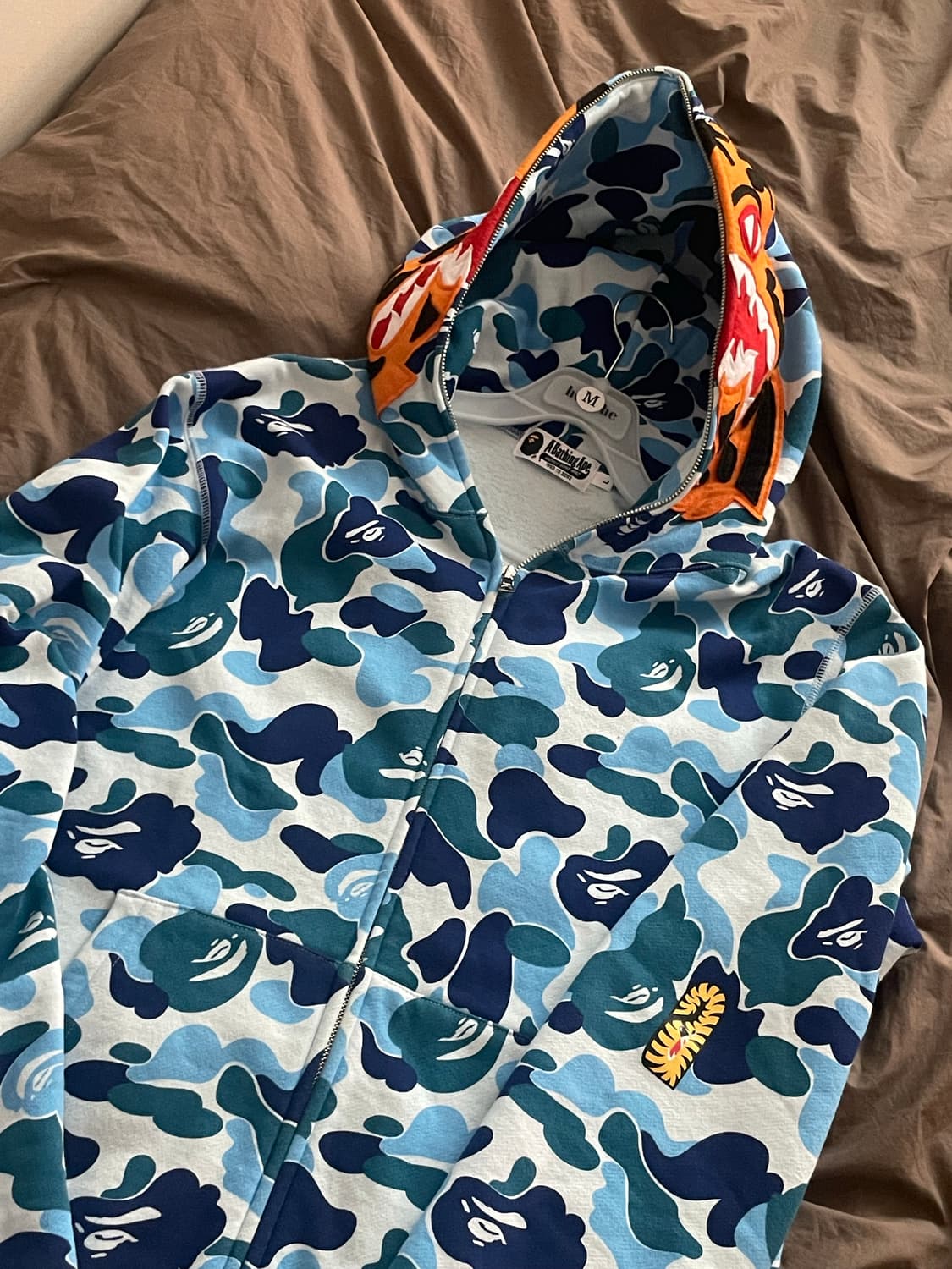 (급처😢) 베이프 abc 카모 타이거 후드집업 상품이미지1