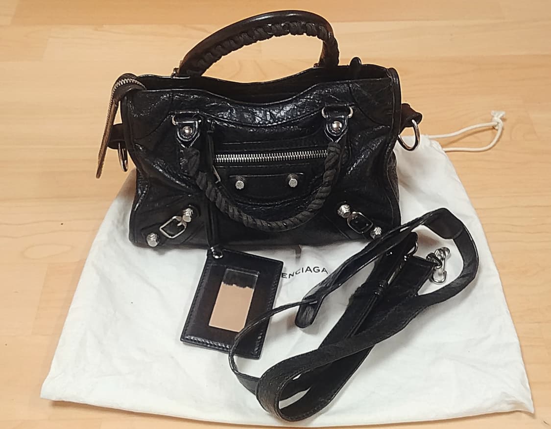 Balenciaga발렌시아가 자이언트 시티백 미니블랙 상품이미지1