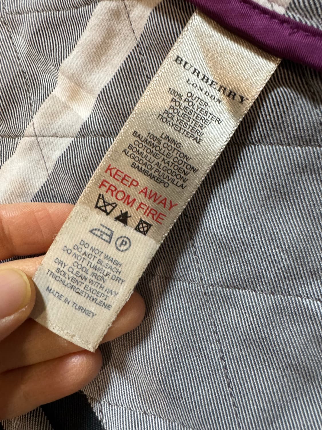 Burberry 버버리 칠드런 퀼팅 자켓 상품이미지4