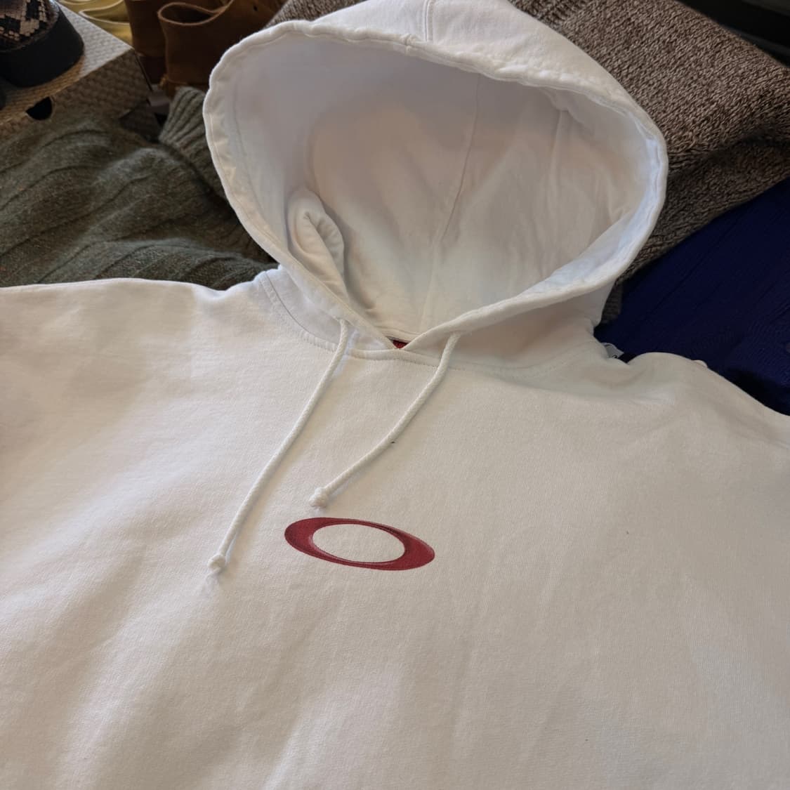 90S 오클리 써클로고 암로고 L XL 후드티 MADE IN CANADA 상품이미지3