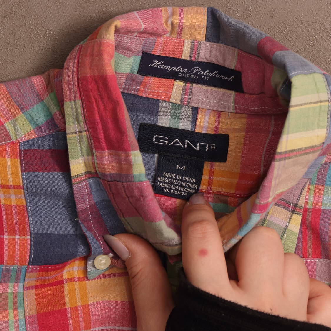 간트 패치워크 셔츠 A1544 상품이미지3