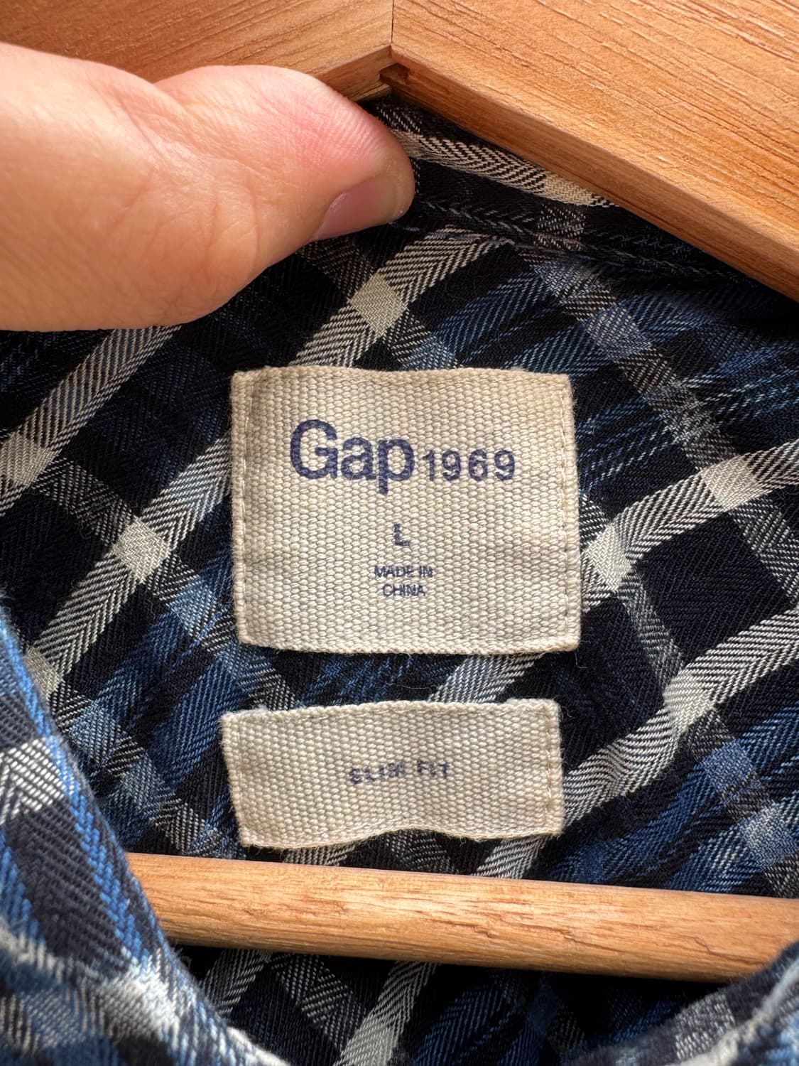 갭 워시드 체크패턴 웨스턴 셔츠  상품이미지4