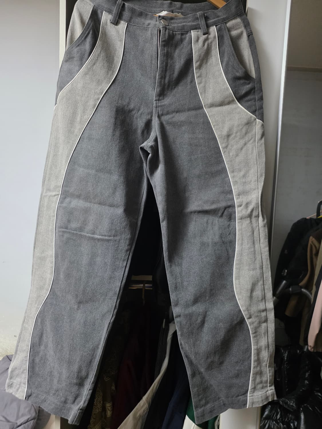 포스 333 그레이 팬츠 상품이미지1