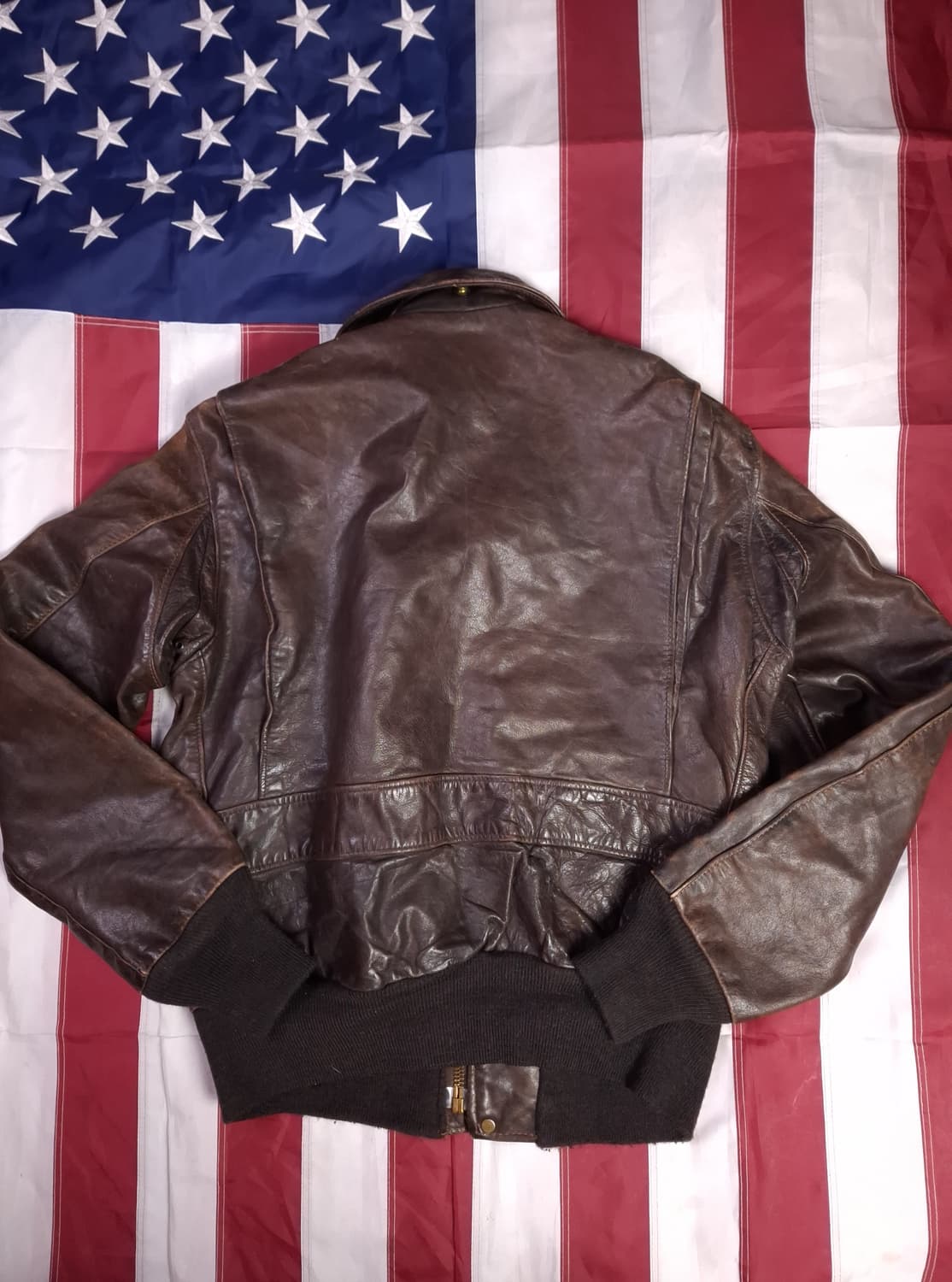 오리지날 미국제조 쇼트사 미해군 G-1 TAPE 리얼레더 자켓 상품이미지6