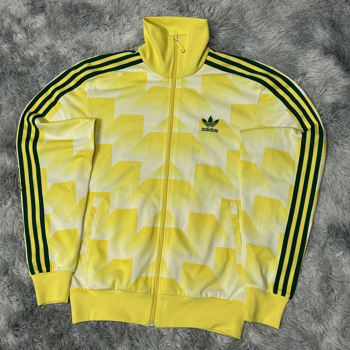 아디다스 풋볼 옐로우그린 트랙탑 m 상품이미지1