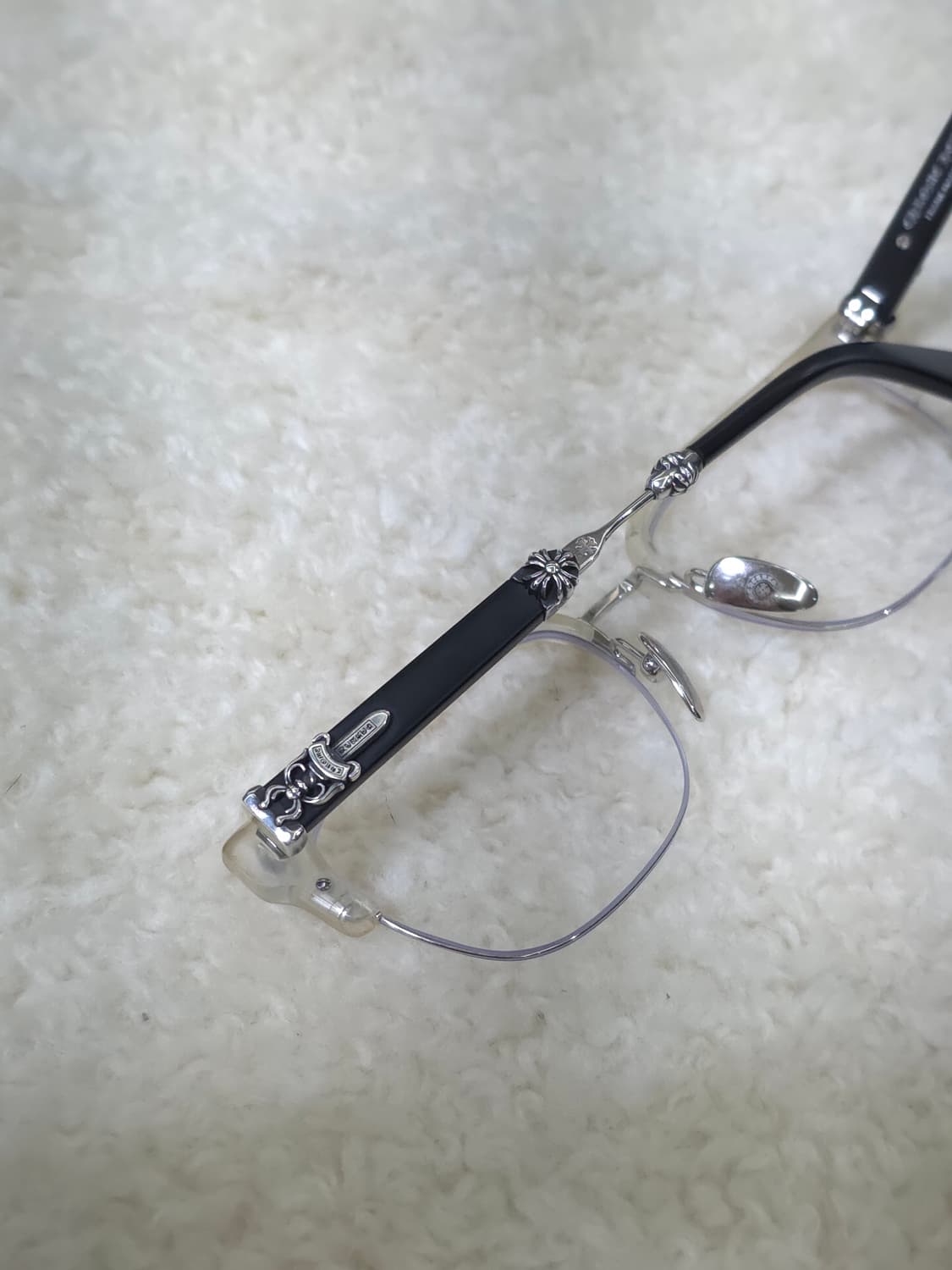 [OS] 크롬하츠 에바질리스트 안경 매트 크리스탈 실버 매트블랙 상품이미지4