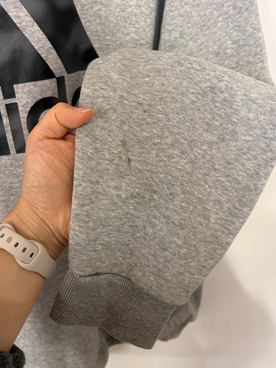 아디다스 그레이 빅로고 후드티 2XL 상품이미지8