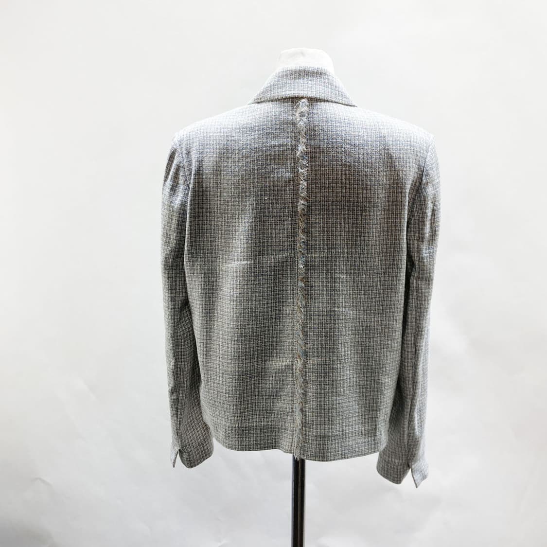 시슬리 여성린넨 체크자켓 55  상품이미지3