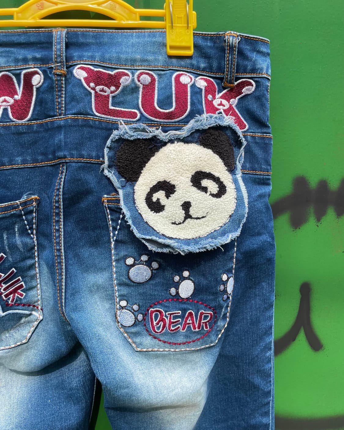 Kitch Panda Denim Washing Capri Pants  상품이미지7