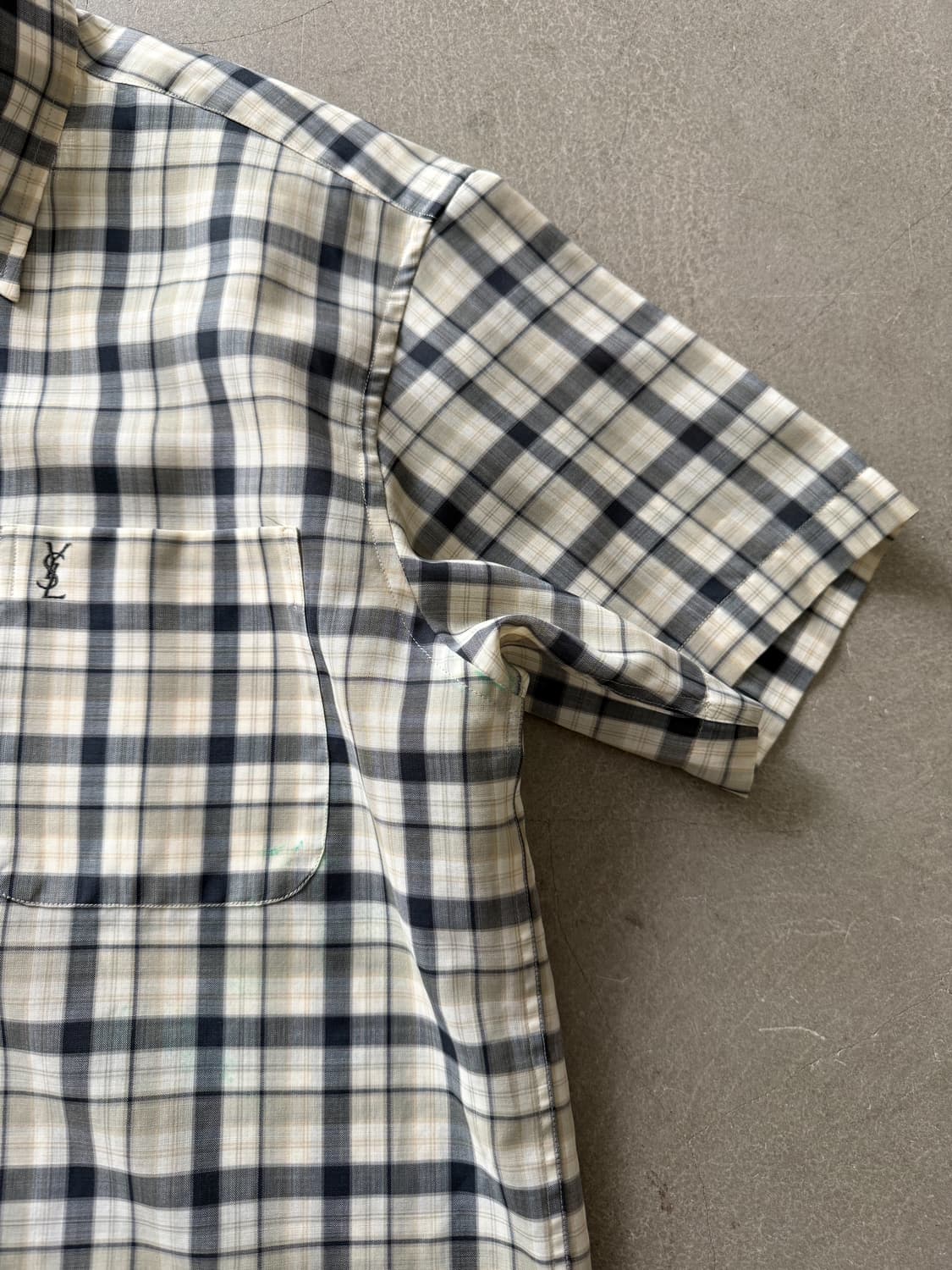  Vintage Yves Saint Laurent Check Shirt 상품이미지4
