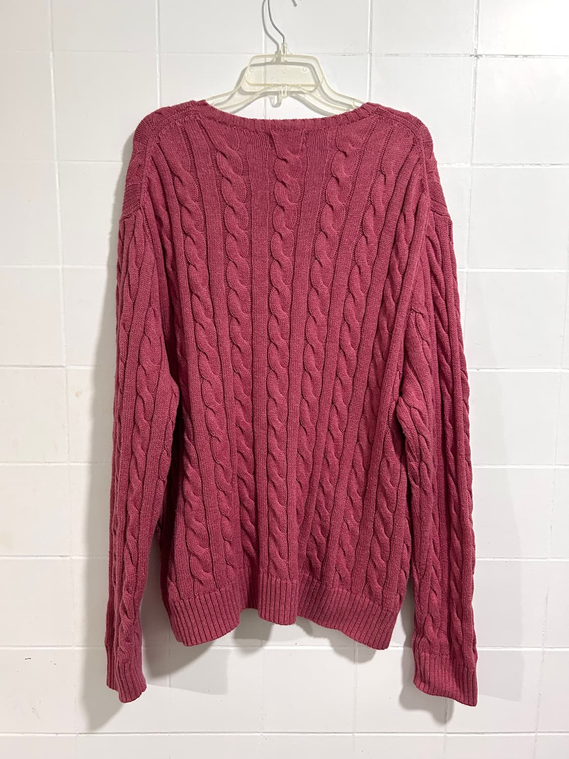 폴로랄프로렌 케이블 니트 핑크 QR 상품이미지2