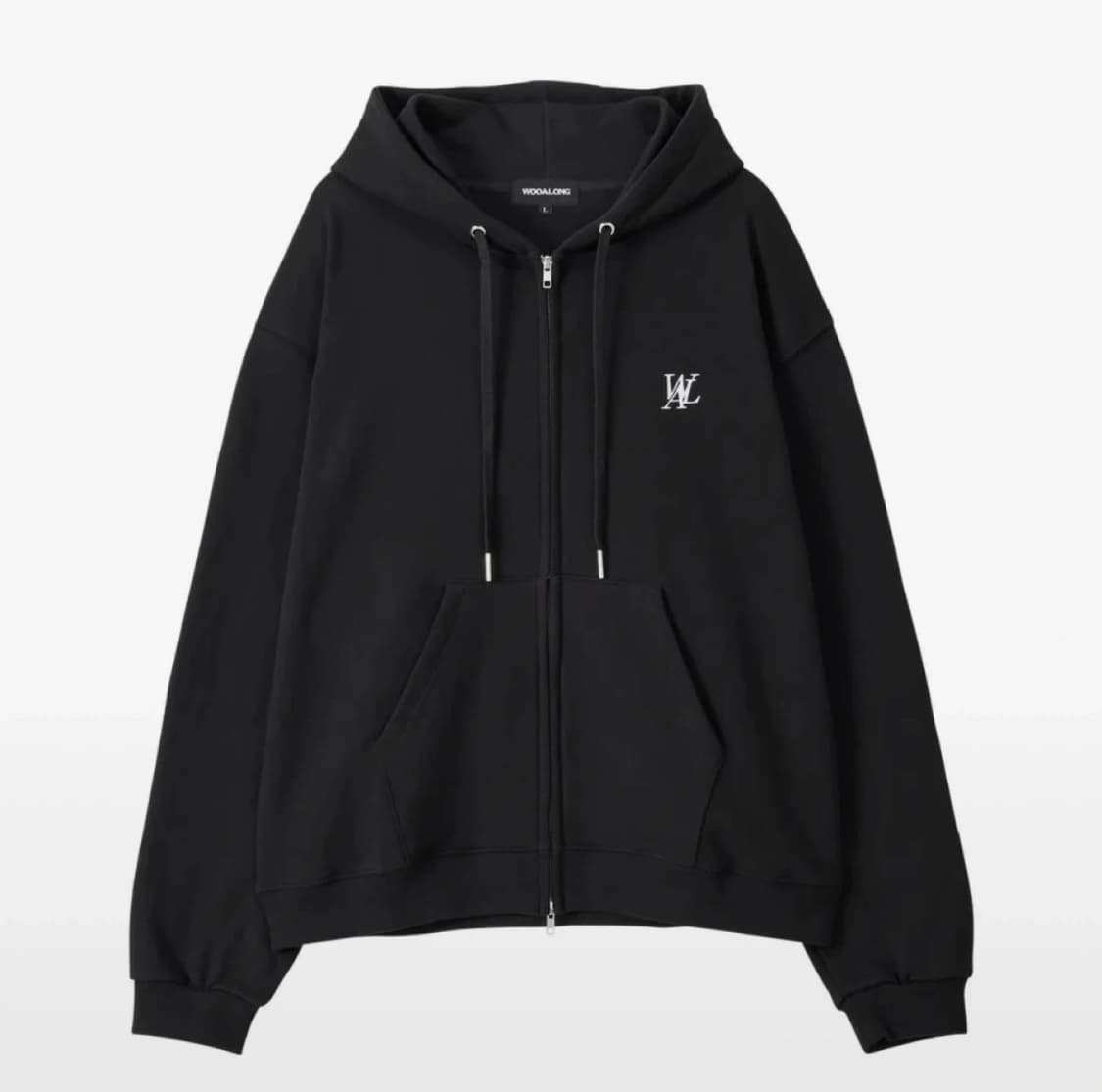 우알롱 후드집업 블랙 상품이미지1